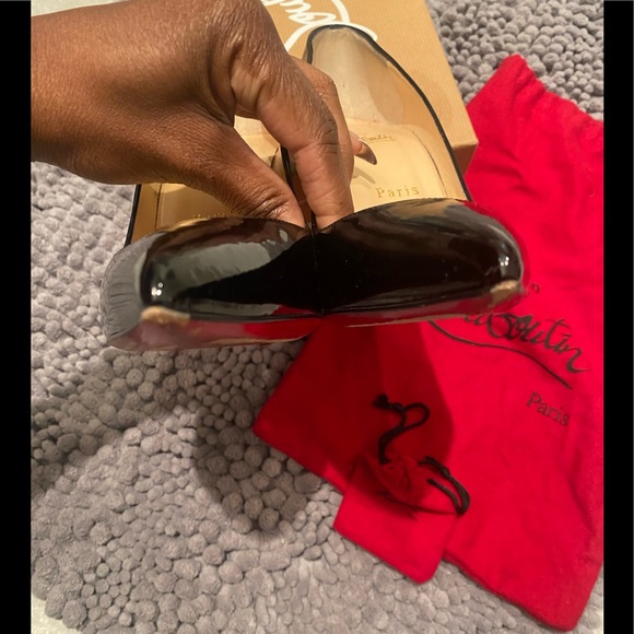 Christian Louboutin pigalle follies 100 black patent - Picture 8 of 10